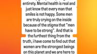Omi in a hellcat's emotional post on Instagram (Image via Instagram/@omi_in_a_hellcat)